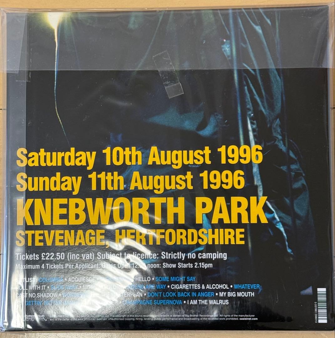 Oasis /Knebworth 1996＜完全生産限定盤＞ 未使用品