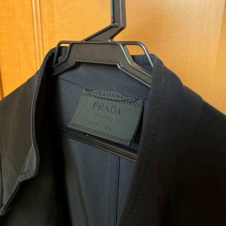 貴重！PRADA 定価35万ナイロンシャツ ジャケット 44サイズ 5つボタン
