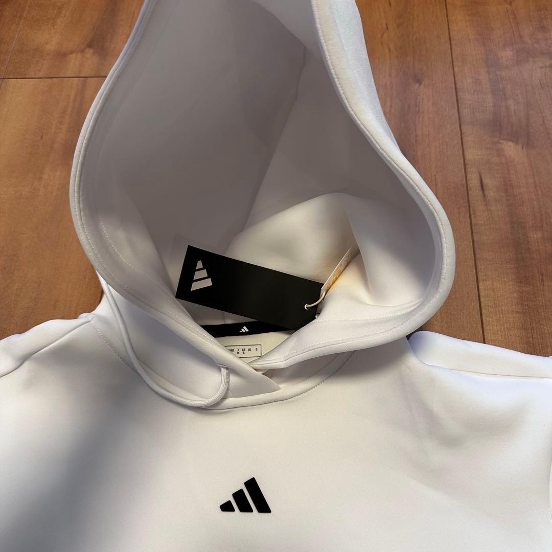 ダンボールニット　セットアップ　ビッグアディダスロゴ　春秋冬　 長袖　フード付き