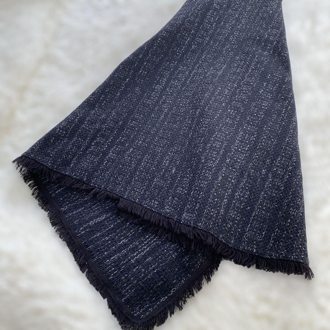 完売美品L’AUBE BLANC Tweed knit Wrap dress