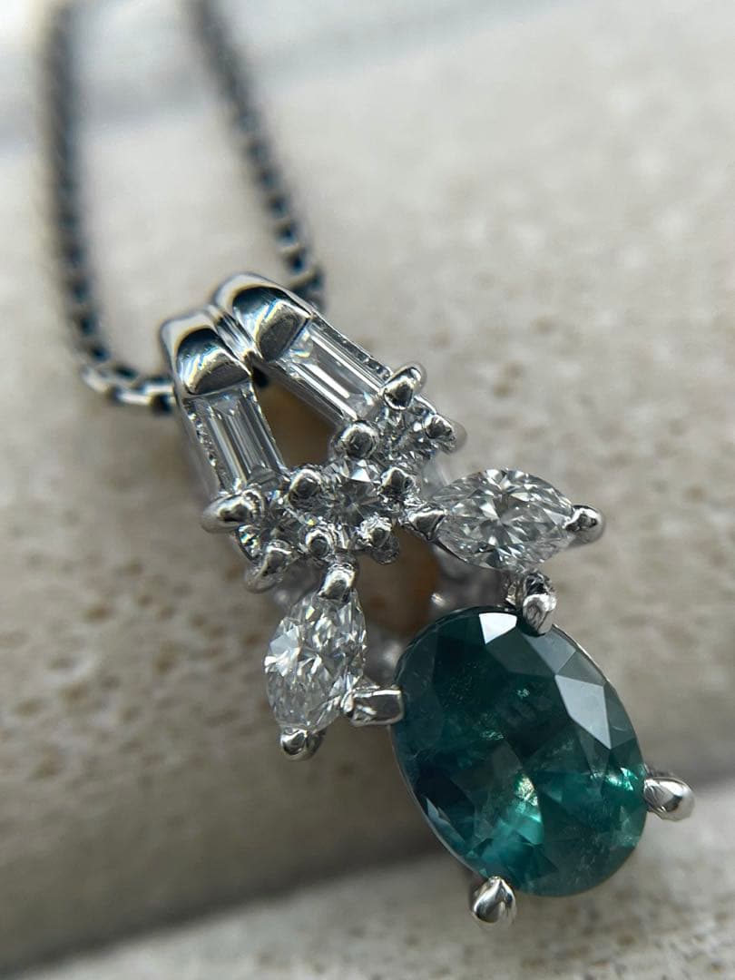 専用JA134★高級 大粒アレキサンドライト0.588ct D pt ヘッドソ付