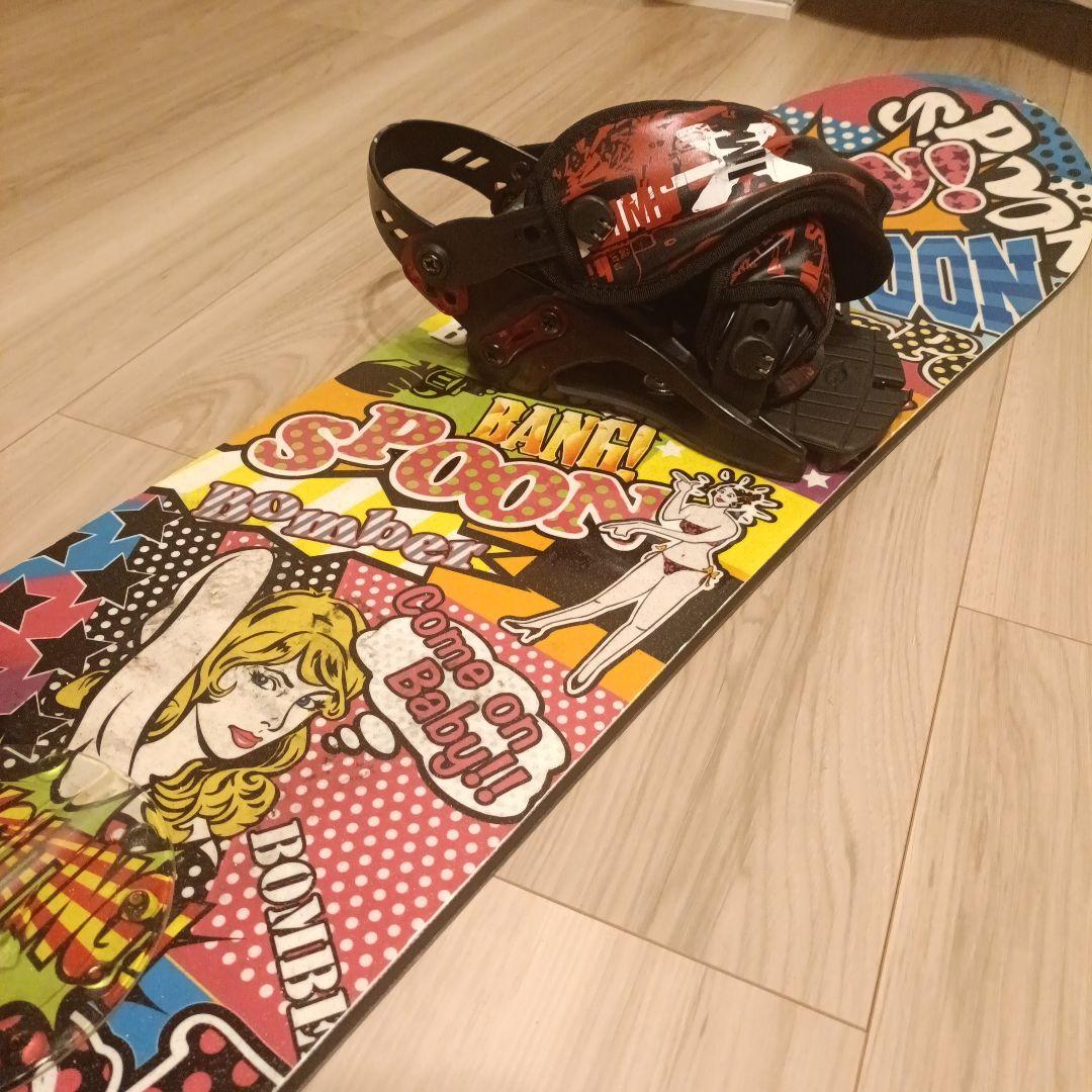 【スノボーセット】ボードSPOON　ビンディングとブーツSIMS