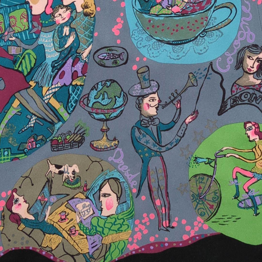 【専用】TOKUKO 1er VOL　チュニック　人物　犬　自転車　地球儀