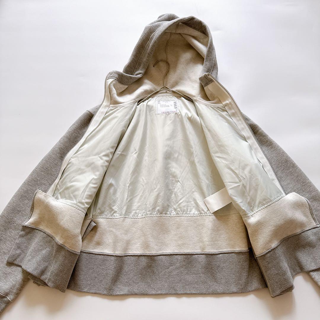 23年製✨️sacai Sponge Sweat Hoodie Black 1