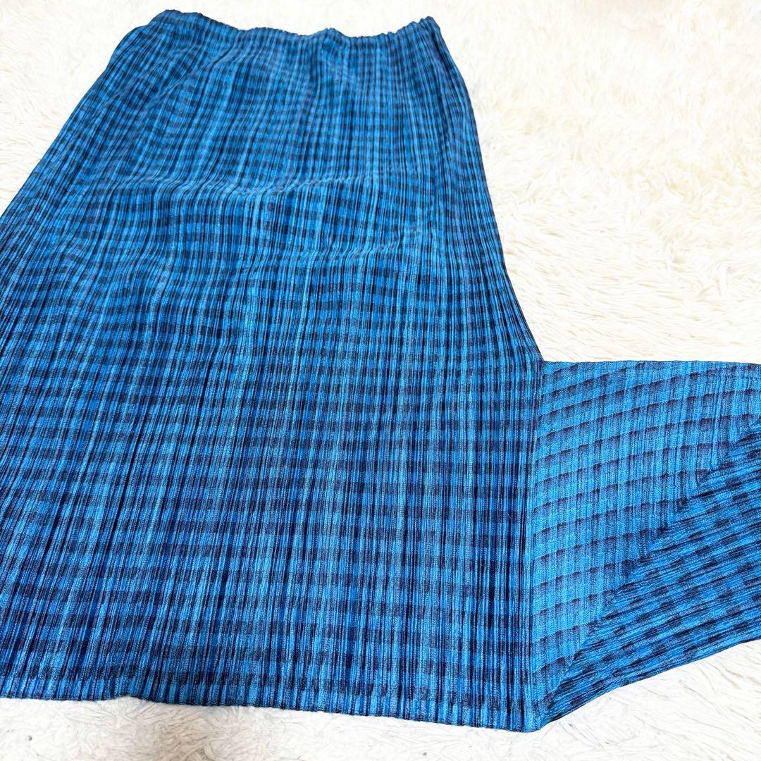 希少/大きい✨プリーツプリーズ　プリーツ加工　変形パンツ　サルエル　チェック