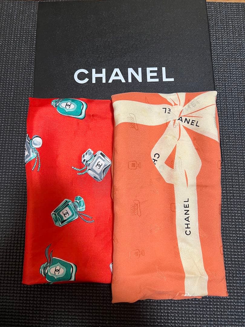 【訳あり】【CHANEL】スカーフ×2