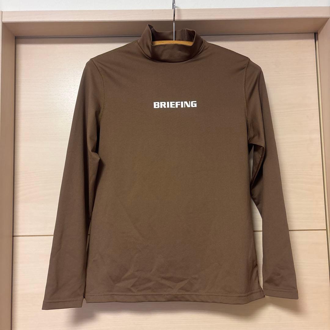 ブリーフィングゴルフ　レディース ハイネック長袖シャツ コヨーテブラウン