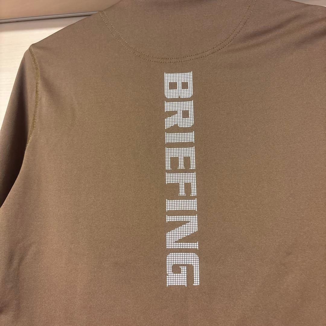 ブリーフィングゴルフ　レディース ハイネック長袖シャツ コヨーテブラウン