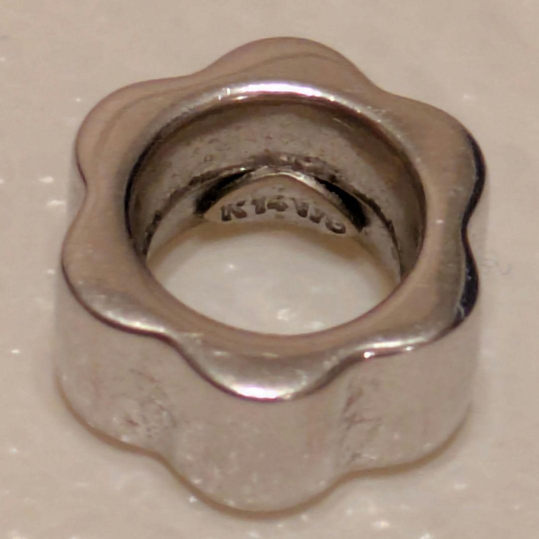 美品 K14 14金 刻印あり ホワイトゴールド WG ペンダント