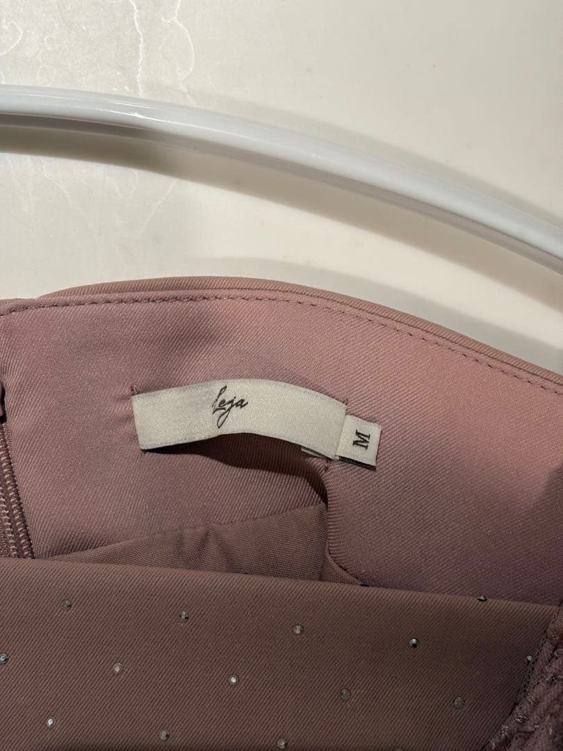 Leja 2WAY花柄リボンドットストーンIラインドレスワンピース