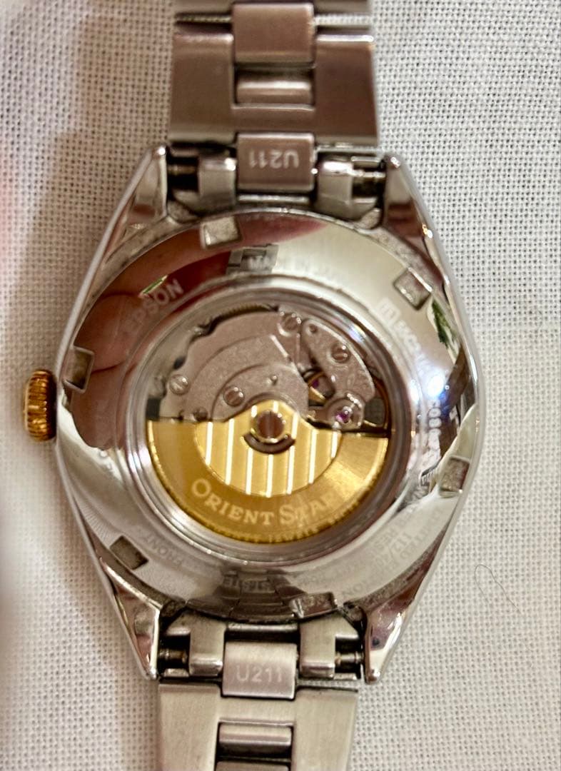 オリエントスター 自動巻き時計 スケルトン　レディース　箱、取扱説明書付