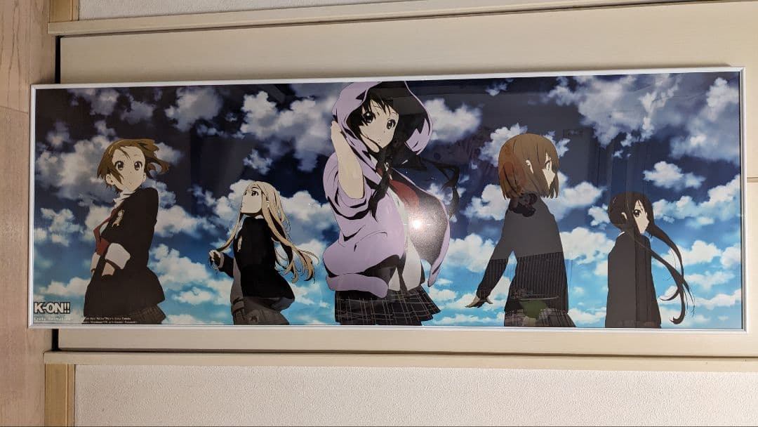 ◆美品◇けいおん！ Singing! パノラマポスター フレーム付き 額縁◆