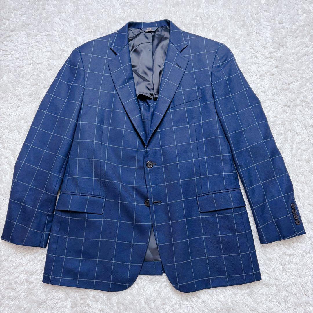 極美品 ブルックスブラザーズ　346 L ウインドウペン テーラードジャケット