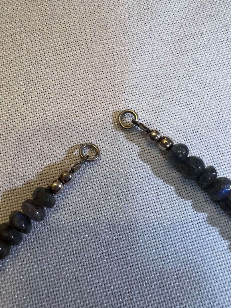 【値下げ】シルバー925 ラブラドライト？ ペンダント ネックレス