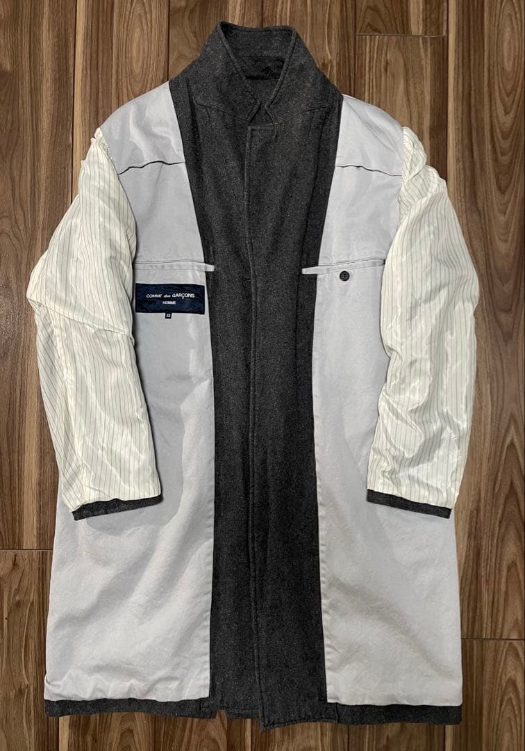 コムデギャルソンオム 製品染めチェスターコート XS AD2018