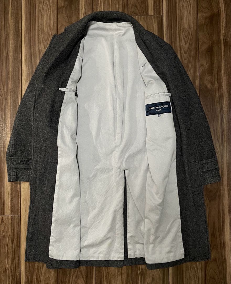 コムデギャルソンオム 製品染めチェスターコート XS AD2018