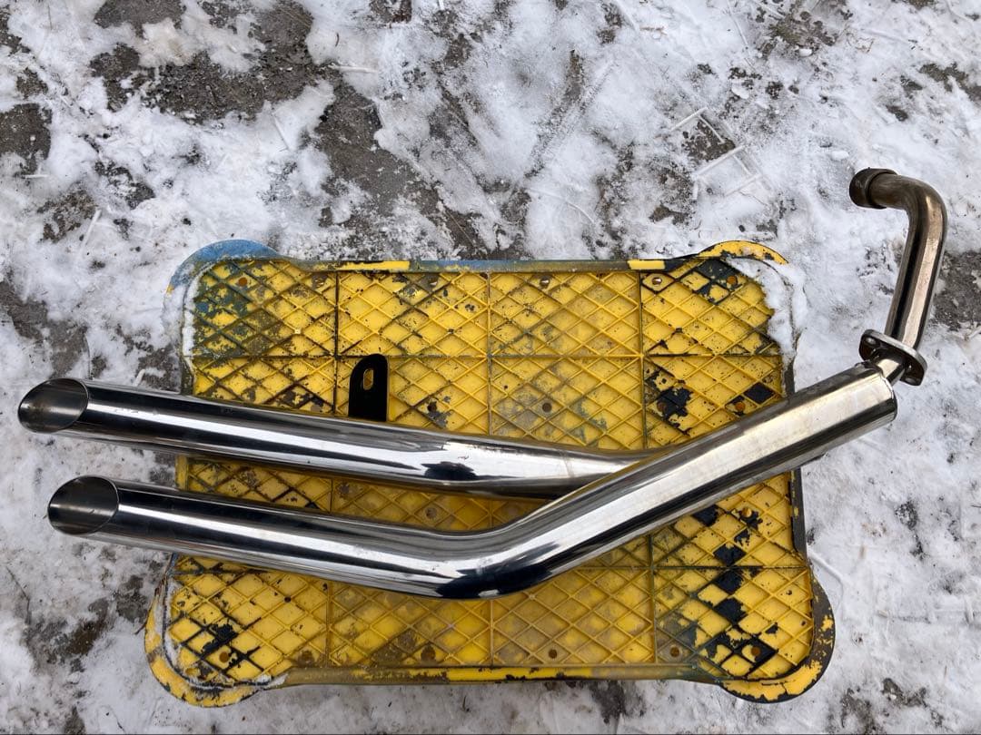 2本出し　ハス切りマフラー　GS50 マグナ50?