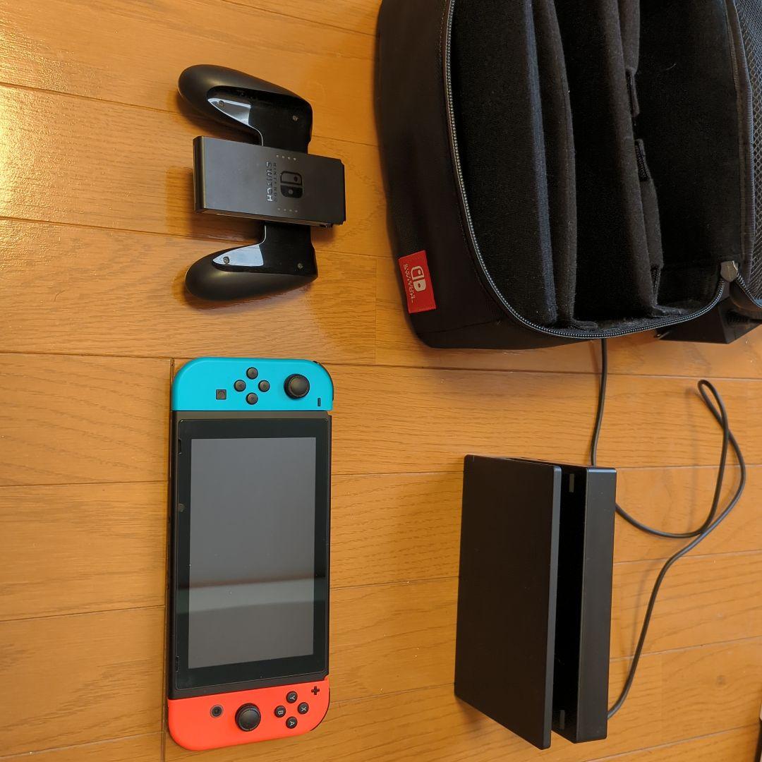 [箱なし]Nintendo Switch 本体 青/赤 ポケモン付き