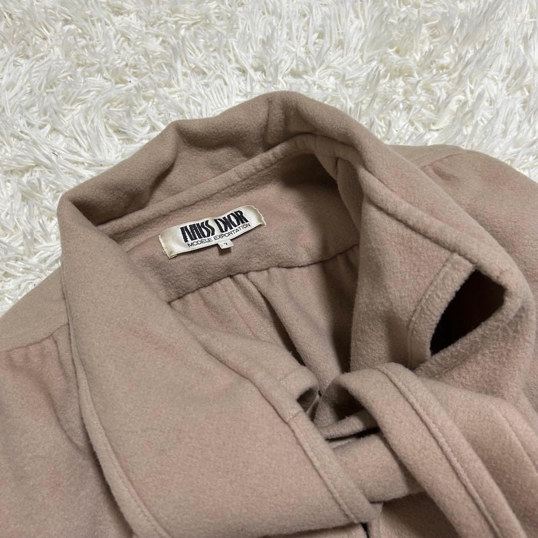 良品✨️希少 miss dior ミスディオール ポンチョ ボウタイ ウールコート