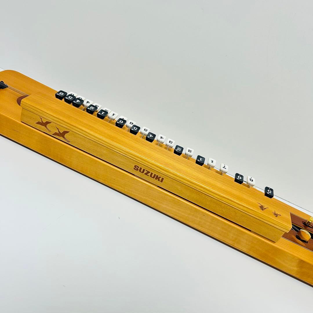 【極美品】SUZUKI 電気大正琴 弁慶 ピック 接続コード 説明書付き