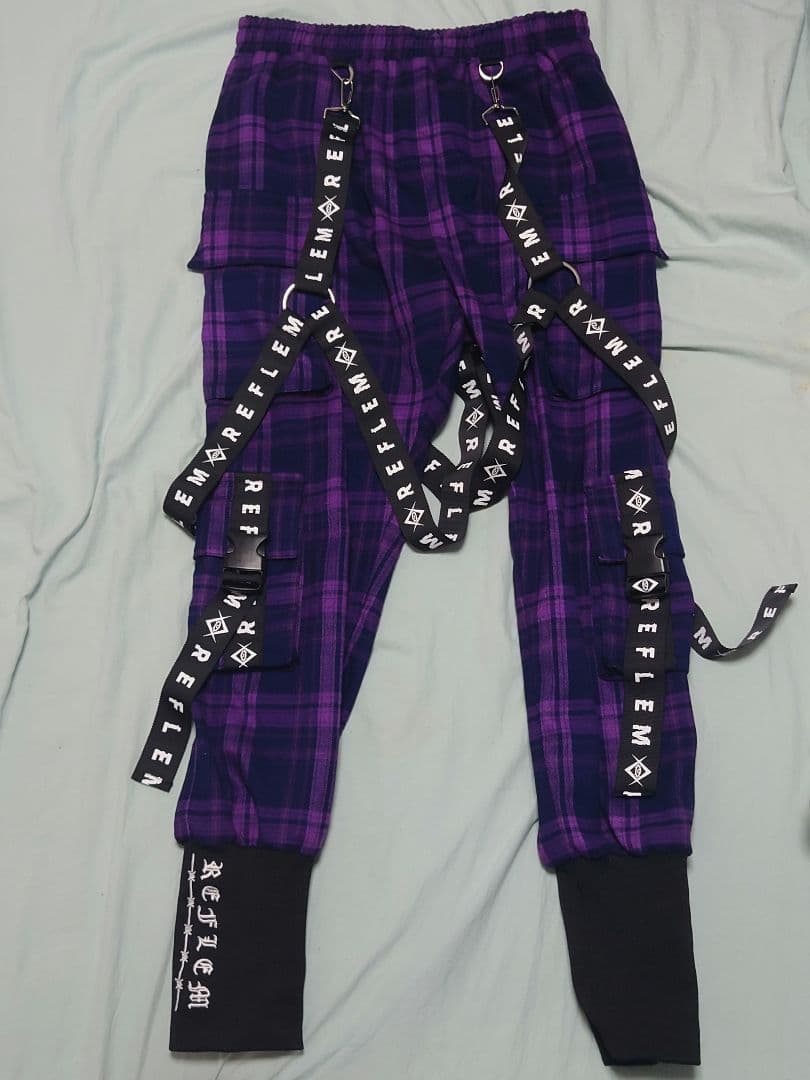 REFLEM ハーネスロゴベルトカーゴパンツ