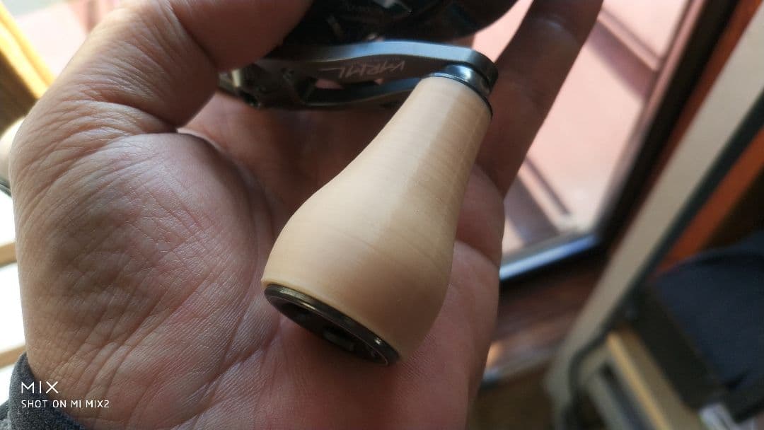 ハンドメイドノブ　TPR（ラバー素材）タイプB6　ライトブラウン2個