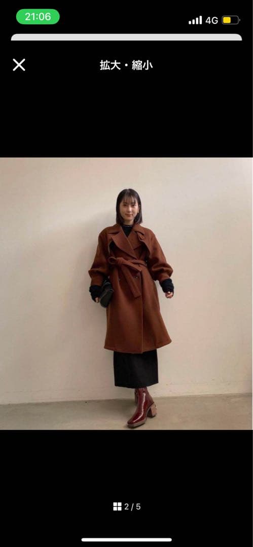 ジャケット・アウター TRENCH LIKE MIDI COAT