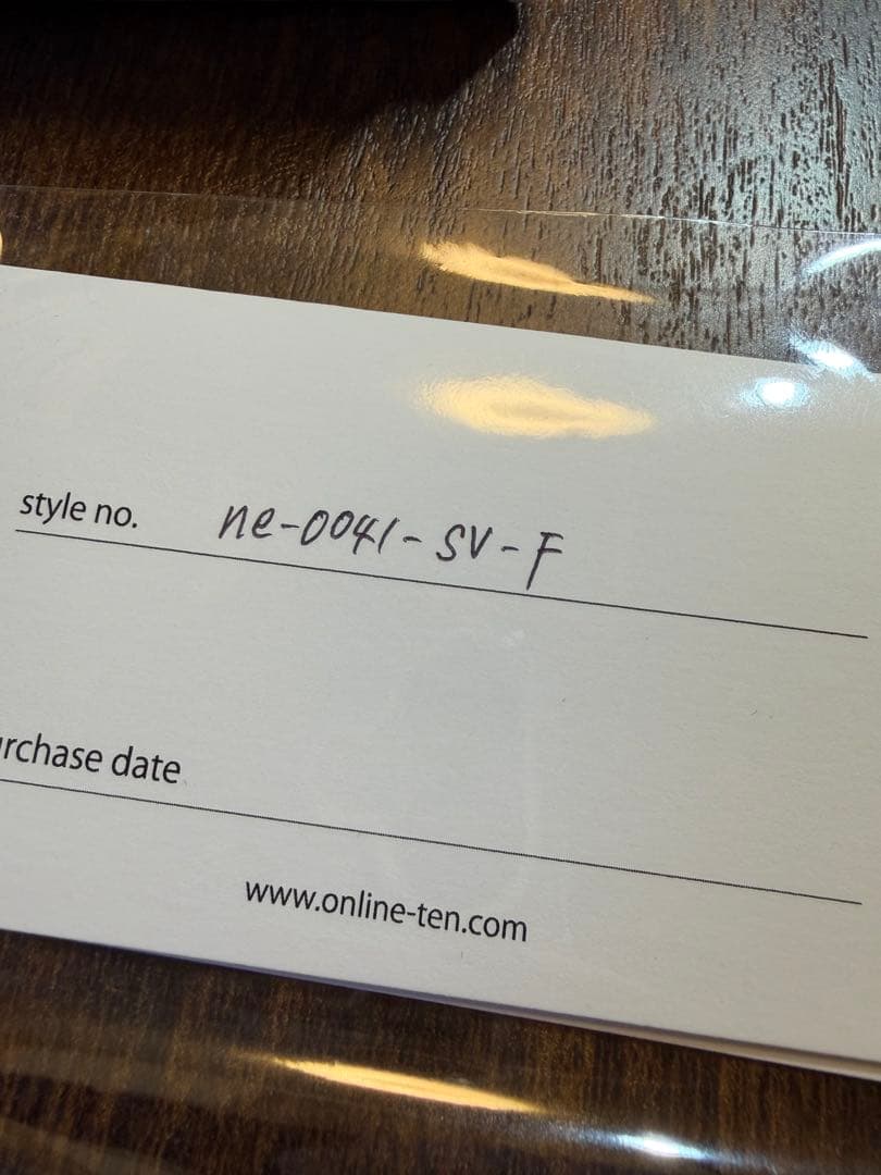 のび　TEN. SILVER925 チルダネックレス