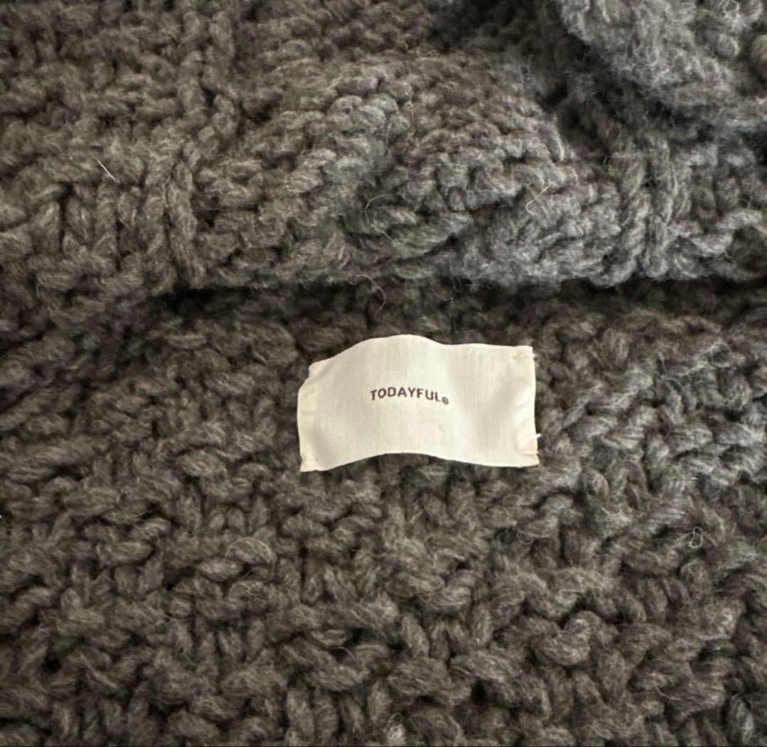 TODAYFUL ハンドニットバラクラバ ニット帽 フード　トゥディフル
