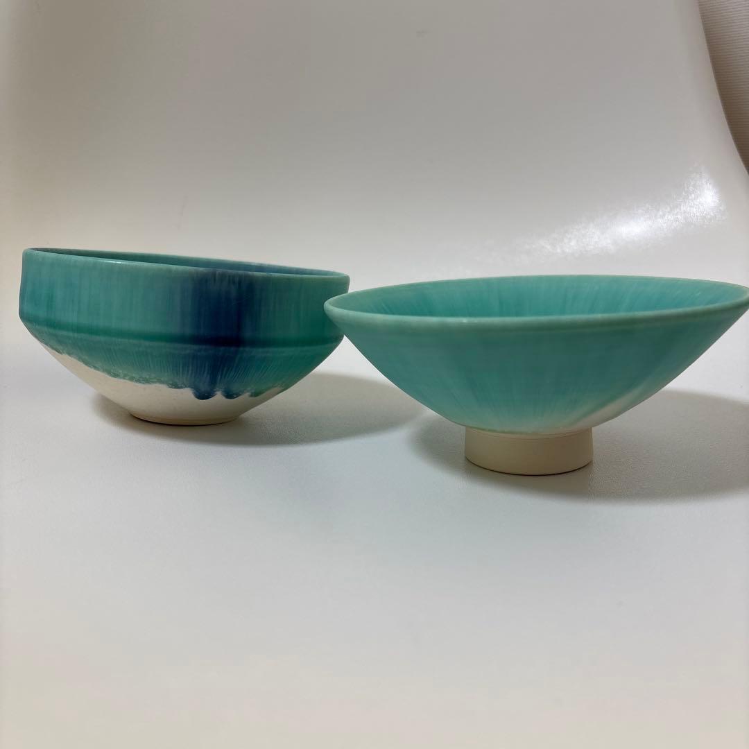 岩崎龍二 鉢ブルー　2点
