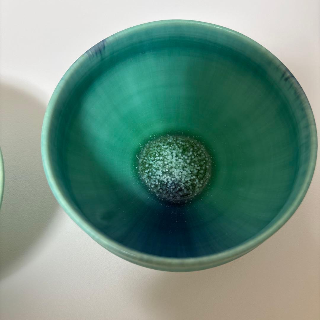 岩崎龍二 鉢ブルー　2点