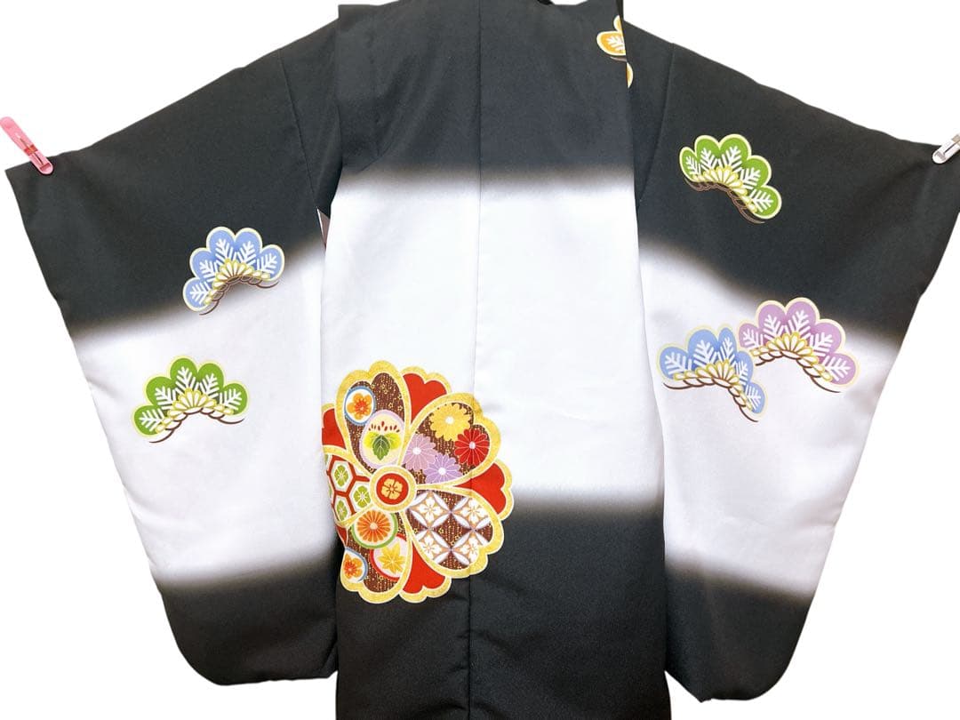 川栄李奈プロデュース着物♡七五三　5歳　男の子　フルセット　一式　黒　赤