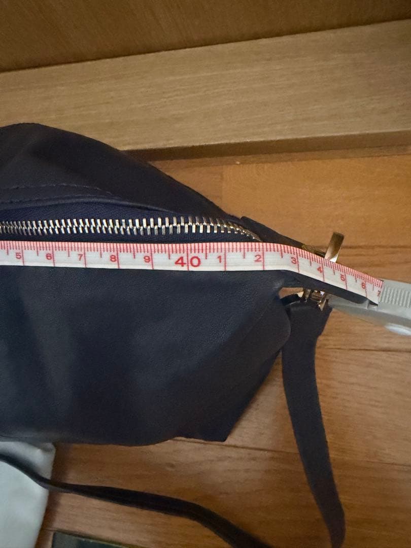 ロンシャン☆キュイール•ルプリアージュオールレザーネイビー