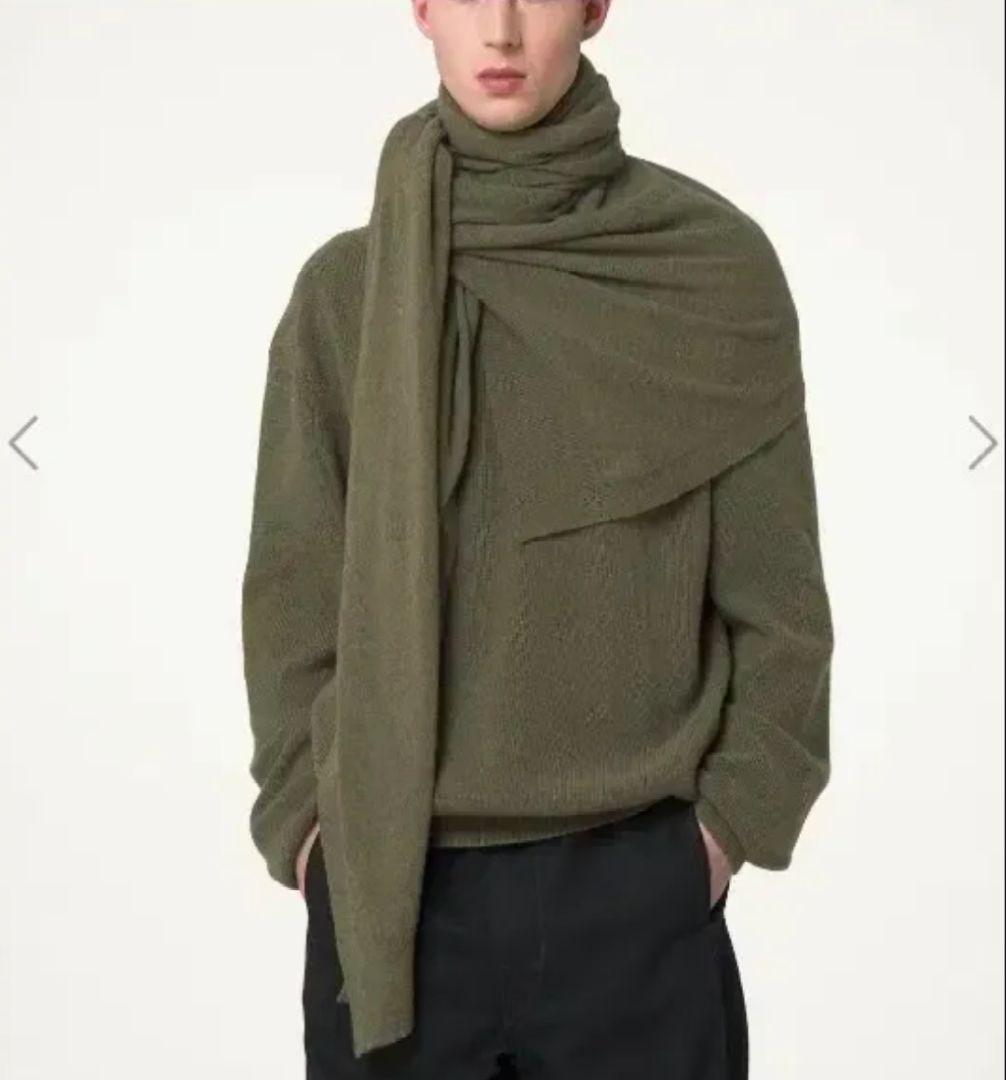 新品未使用　Lemaire WRAP スカーフ オリーブグリーン