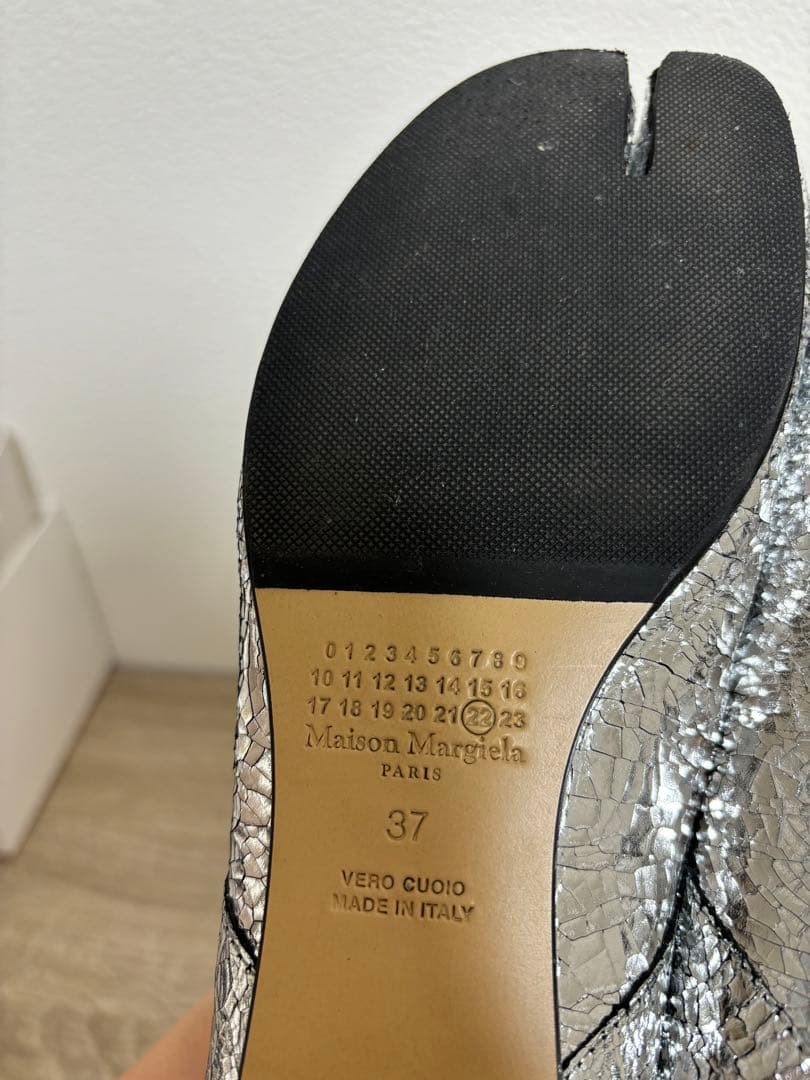 Maison Margiela タビバレエ 37 ブロークンミラー/シルバー