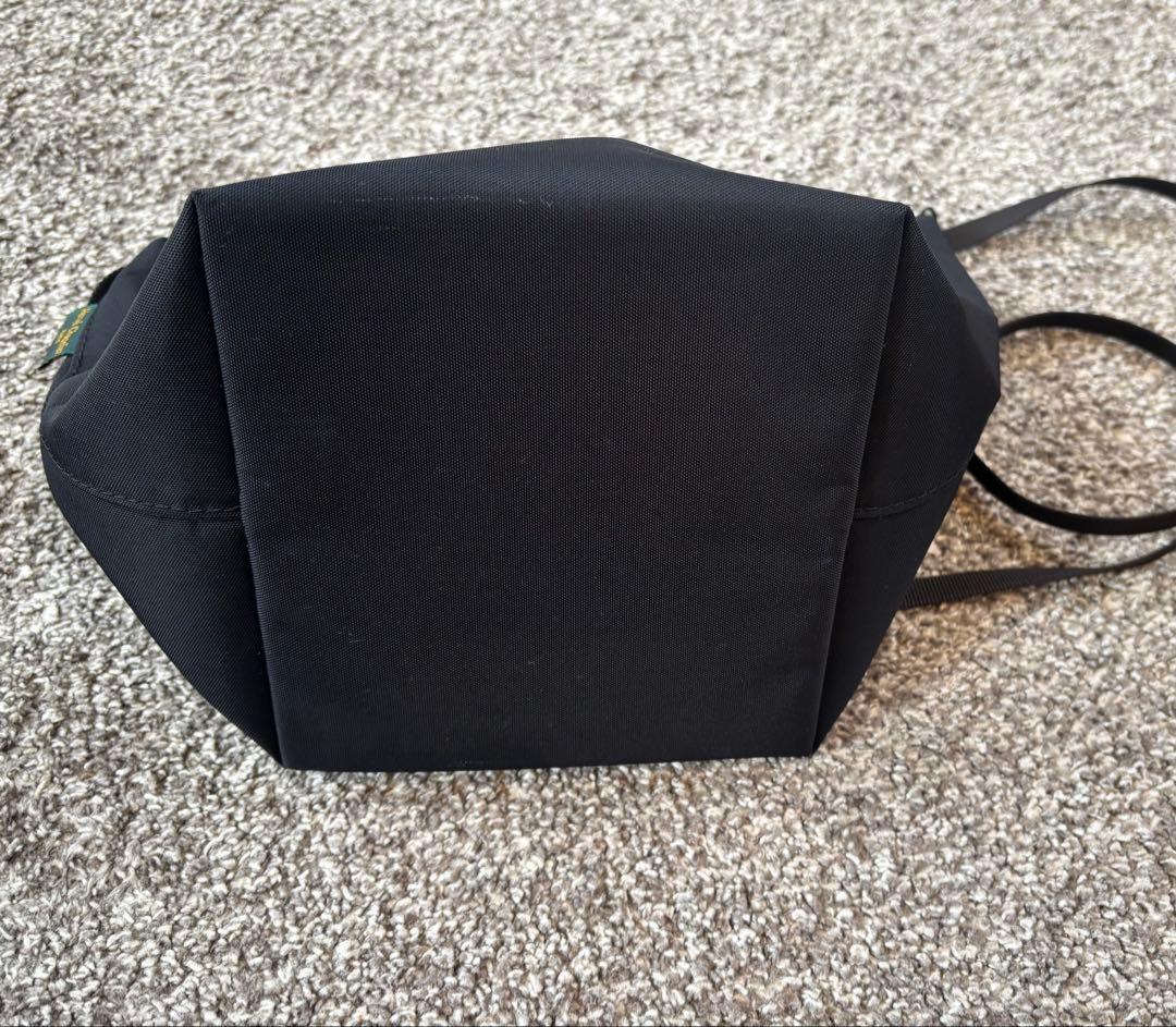 エルベシャプリエ　ビッグポシェット　黒　グリーンレーベル　インナーバッグ、底板付