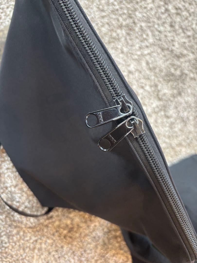 エルベシャプリエ　ビッグポシェット　黒　グリーンレーベル　インナーバッグ、底板付