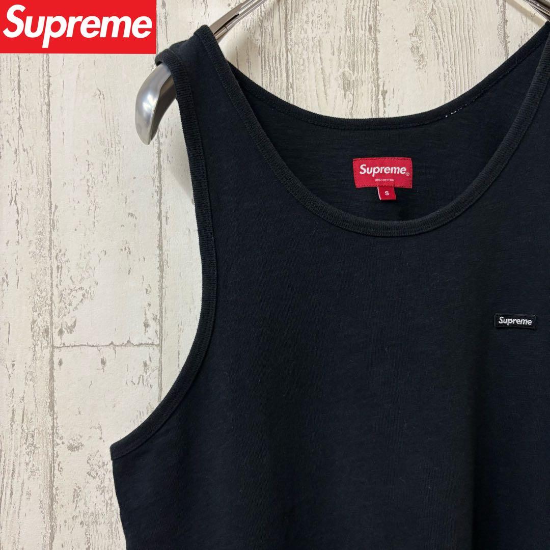 【激レア】SUPREME シュプリーム　タンクトップ　ボックスロゴ　黒　ゆるだぼ
