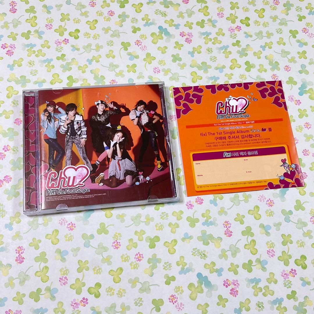 f(x) chu〜♡ the first single CD シングル　韓国