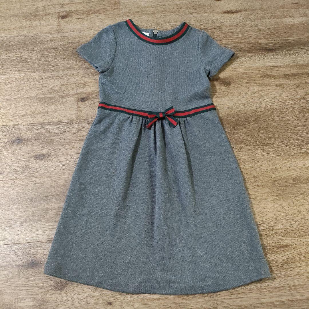 GUCCI グッチ グレー 半袖ワンピース サイズ130 美品