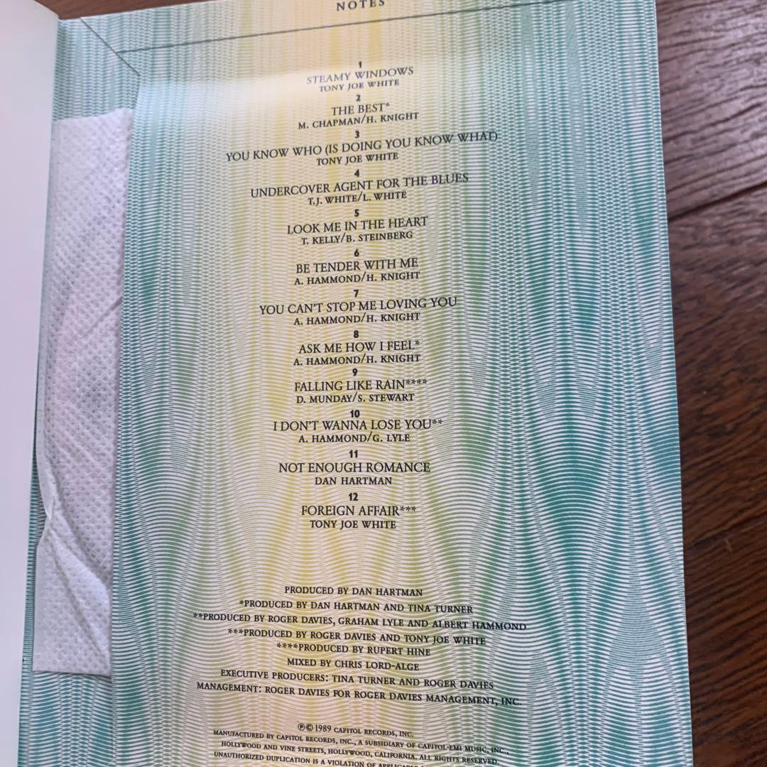 TINA TURNER foreign affair 貴重　限定品　CD