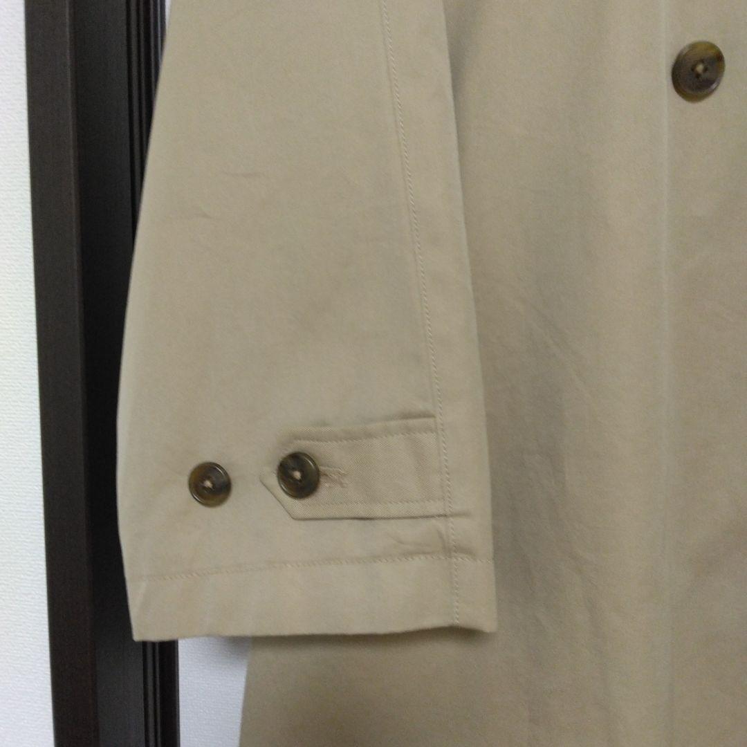 グランマ ママ ドーター コットン ギャバジン ラウンドカラー トレンチコート