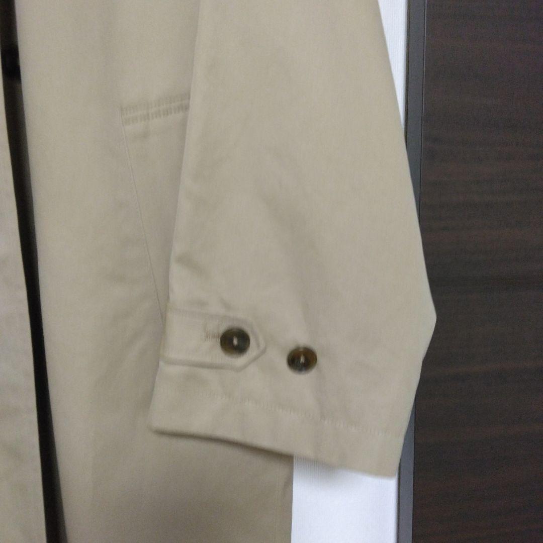 グランマ ママ ドーター コットン ギャバジン ラウンドカラー トレンチコート