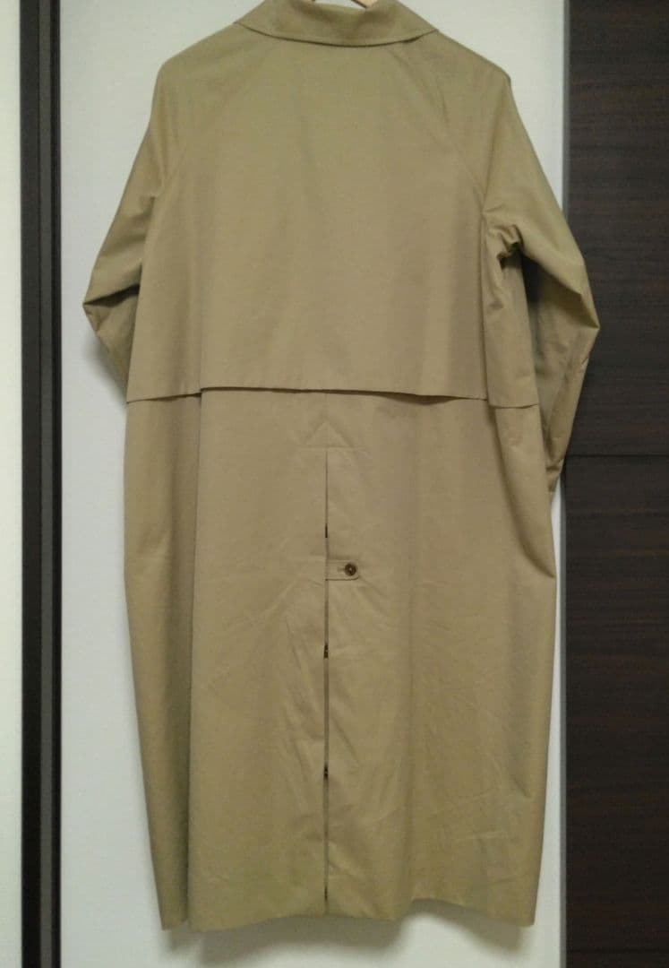 グランマ ママ ドーター コットン ギャバジン ラウンドカラー トレンチコート