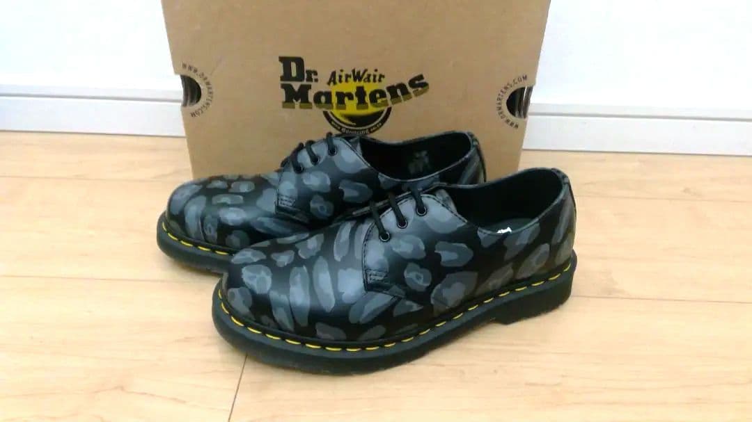 専用ドクターマーチン　1461 レオパード　3ホール シューズ　レオパード柄
