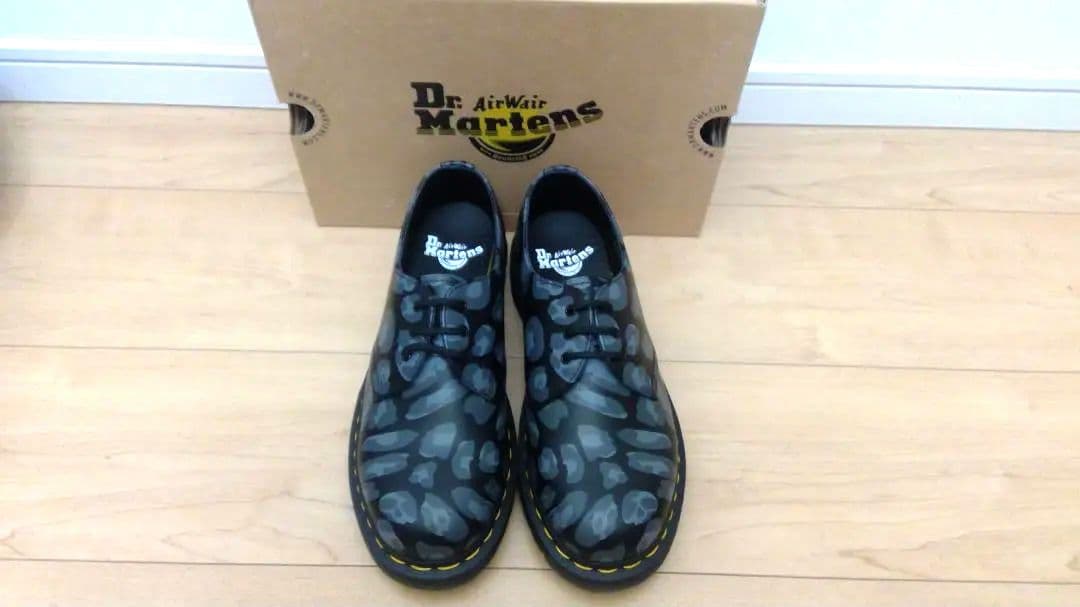 専用ドクターマーチン　1461 レオパード　3ホール シューズ　レオパード柄