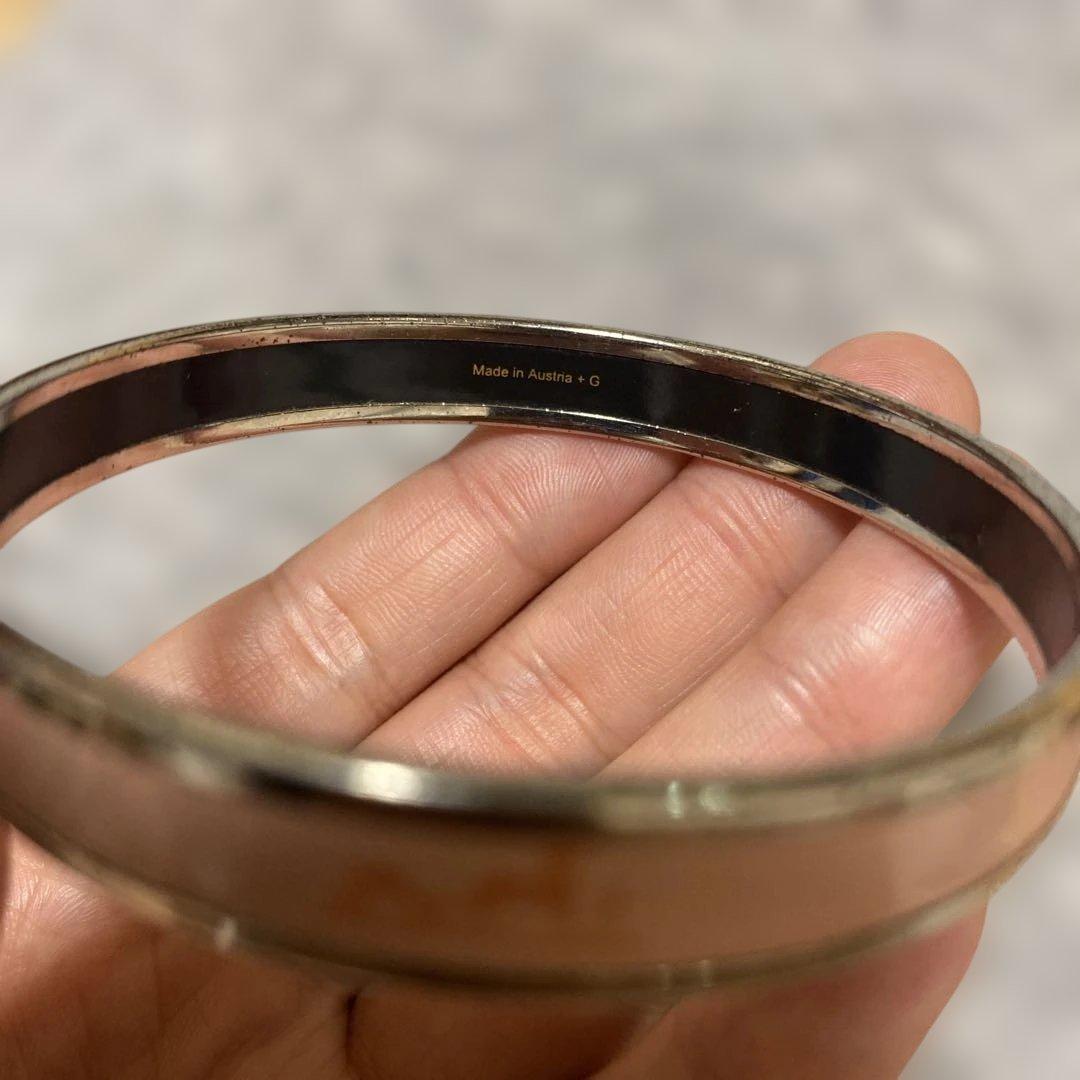 HERMES エルメス エマイユ バングル ピンク