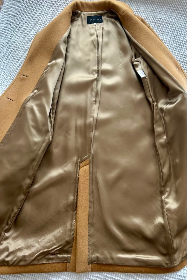 ESTNATION チェスターコート サイズ38 キャメル色