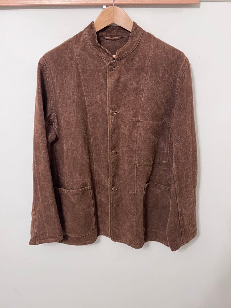 comoli コモリ ヘンプダックスタンドカラージャケット　サイズ１