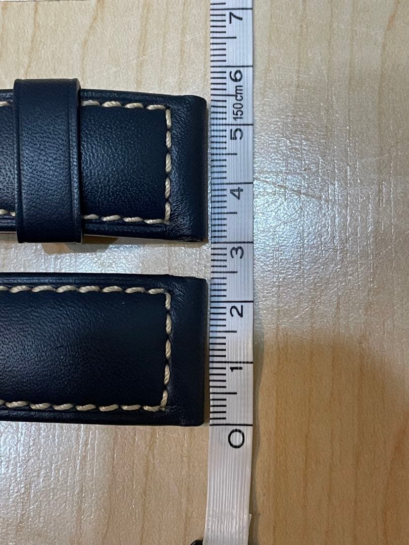 パネライ✴︎レザーベルト青カーフ